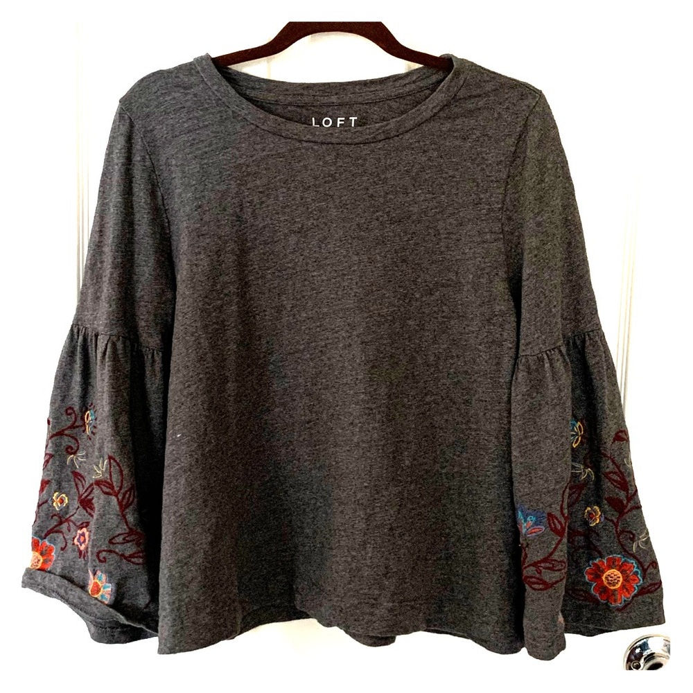 LOFT Bohemian Bell Sleeve Top
